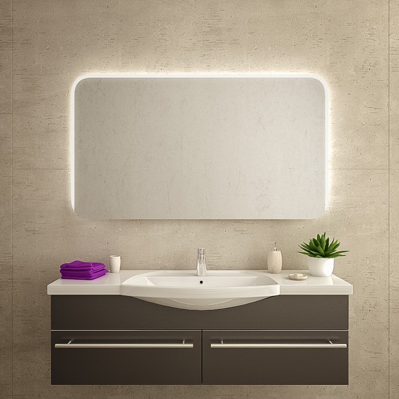 Зеркало с подсветкой в ванную комнату Канена